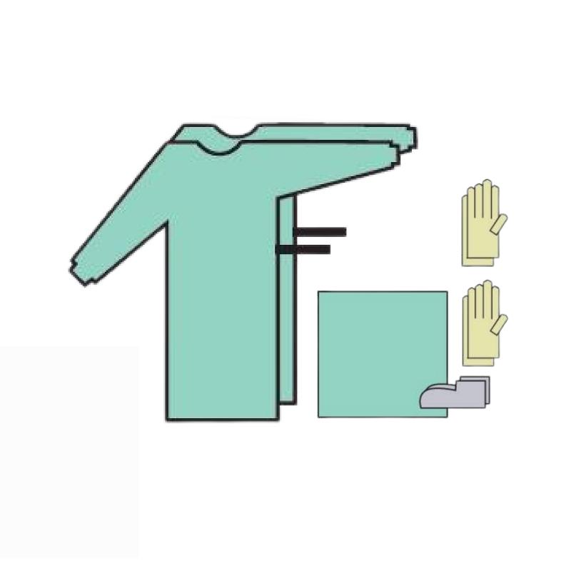 Комплект одягу та покриттів операційних хірургічний для бронхоскопії, нестерильний, одноразового використання ,ТМ «АХІЛЛ»